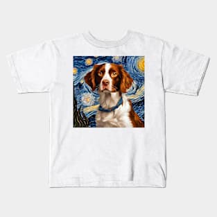 Brittany Doggy Night Kids T-Shirt